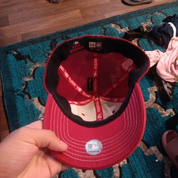 Vintage Houston Astros Old Logo Genuine Merchandise Snapback Hat Red - Picture 3 of 7